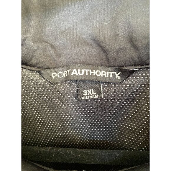 Port Authority Mens 3XL Black Half-Zip Pullover Lightweight Polyester Jacket - Picture 4 of 6